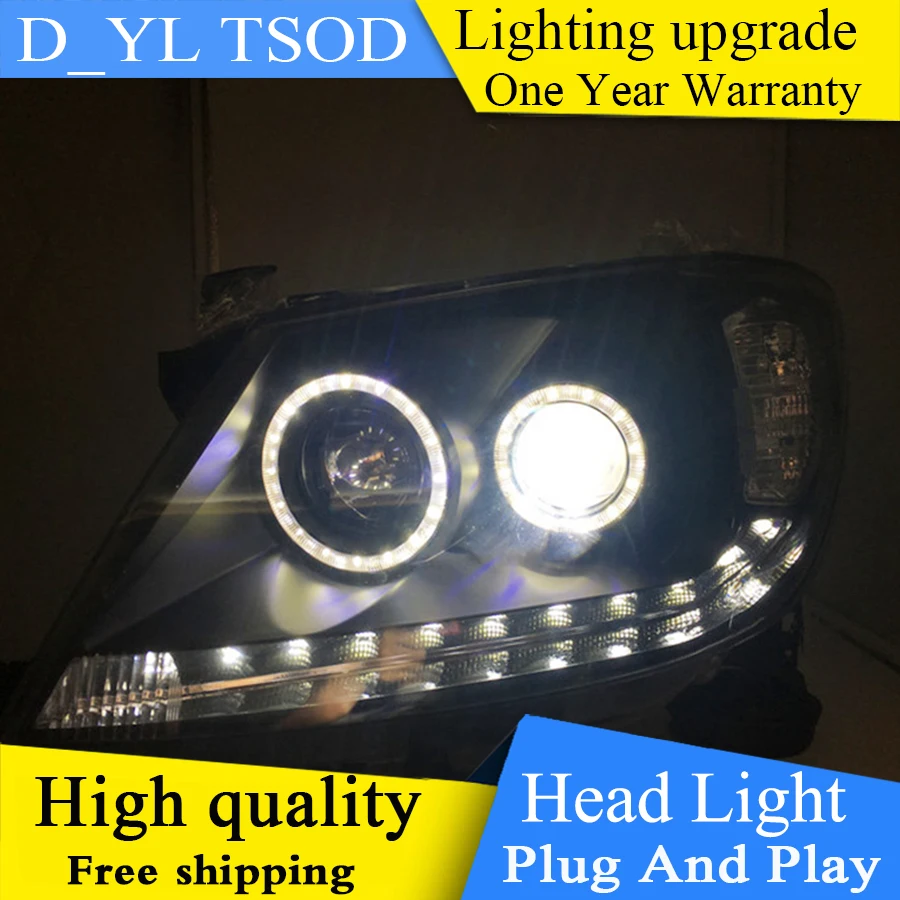 Автомобильный Стайлинг для Toyota Hilux светодиодный фары 2008- Hilux Revo Vigo фары DRL Биксеноновые линзы Высокий Низкий луч парковка