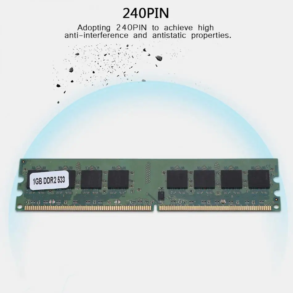 533 МГц быстрая передача данных DDR2 модуль памяти большой 1 ГБ 240 Pin DDR2 для AMD оперативной памяти