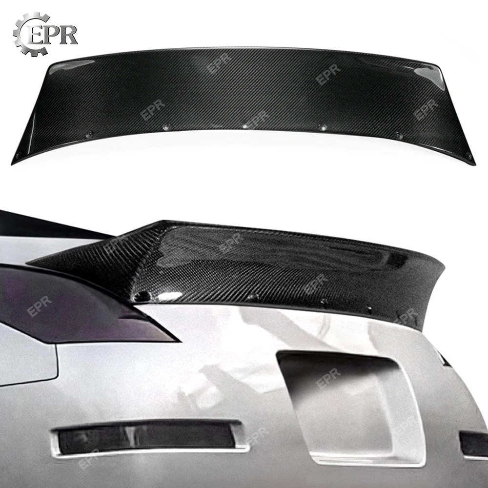 

Carbon Rear Trunk Spoiler For Nissan 350Z Z33 RB Version 2 Wing Lip 350Z Tuning Part Body Kit Carbon Fiber Spoiler For 350Z Z33