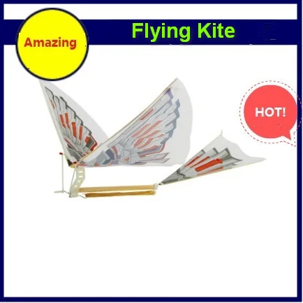 

DIY Assembly Flapping Wing Flight Model Imitate Birds Aircraft Toys For Children Flying Kite Paper Airplane Christmas gift Free