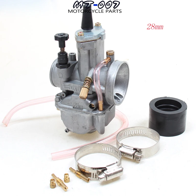 OKO 28 мм PWK PZ24 Carburador для мотоциклетная фара для yamaha scooter JOG 3KJ DIO KR150 RTL250 CR80 CR85R CR125 NSR50 NSR80 DT100 125 175