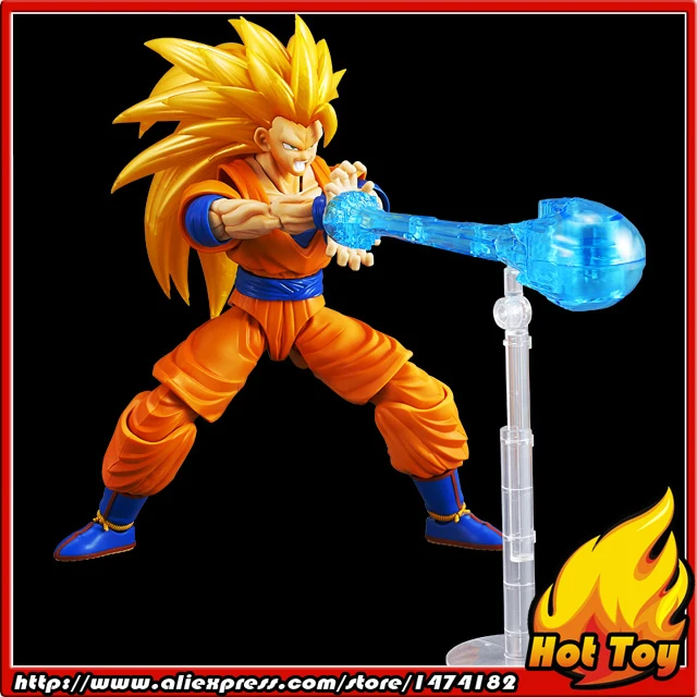 100% Оригинальные BANDAI рисунок-талии Стандартный сборки фигуры-Супер Саян 3 Сон Гоку Пластик модель из "Дракон мяч Z"