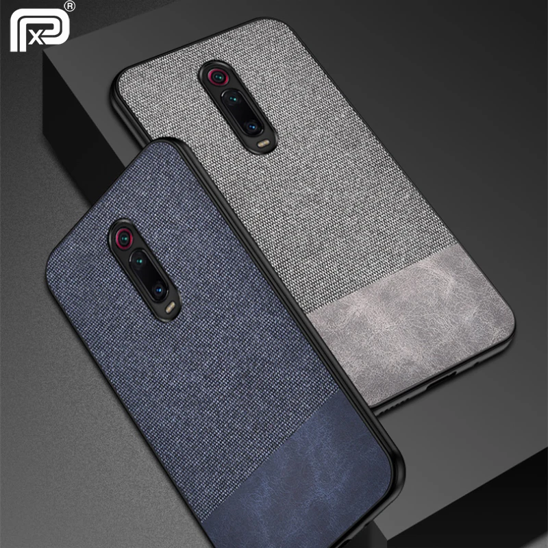 

For XIAOMI MI 9T Pro Case Fabric Cloth Simple Hard PC Back Cover For MI9T 9 T Phone Case Soft Silicone Edge Fundas