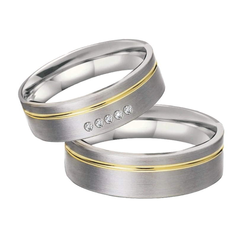 Mens Wedding Band jewelry Rings pair fine Titanium Alliance anel anillos bague femme Couple rings for women