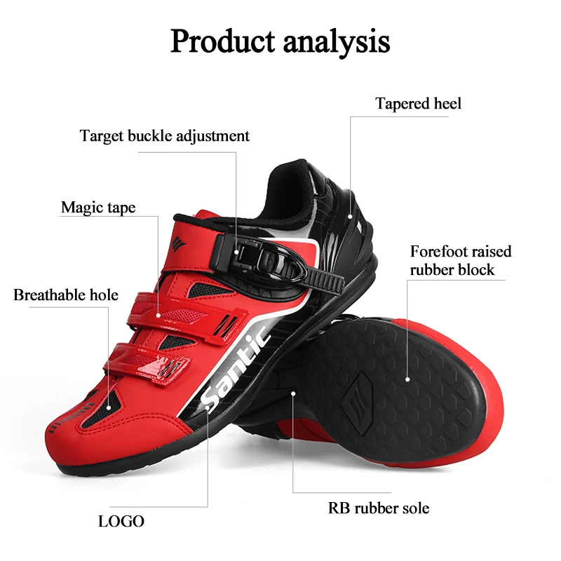 Santic велосипедная обувь для отдыха, дышащая Спортивная обувь для шоссейного велосипеда, нескользящая резиновая подошва, велосипедная обувь, оборудование для верховой езды