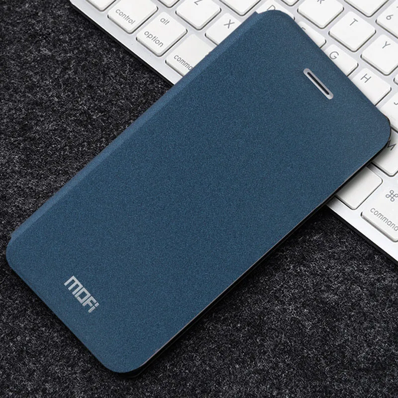 Navy blue M Mofi для Vivo V7 чехол, роскошный Флип кожаный чехол-подставка для Vivo Y75 5,", высокое качество, стильный чехол-книжка для телефона - Цвет: Navy blue