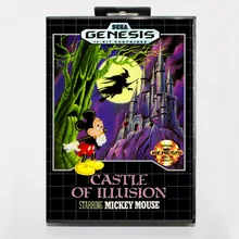 Замок иллюзии с Микки Маусом 16 бит MD карты с розничной коробкой для Sega megadrive Видео игровой консоли системы
