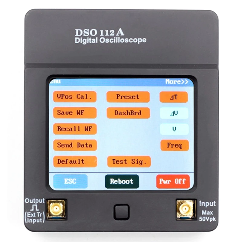 1 комплект Dso112A Tft Мини цифровой осциллограф контактный экран Портативный Usb осциллограф интерфейс 2 МГц 5Msps
