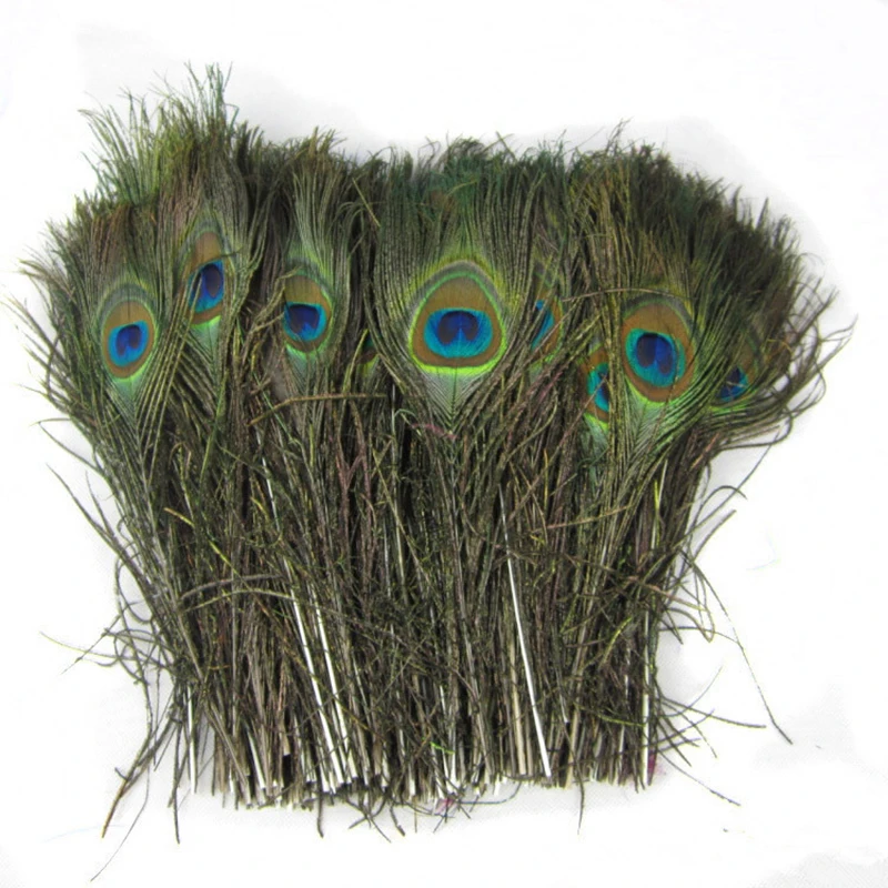 10Pcs Beautiful Natural Peacock Tail Feather Natural Peacock Feathers Eyes For DIY Wedding Party Home Decoration