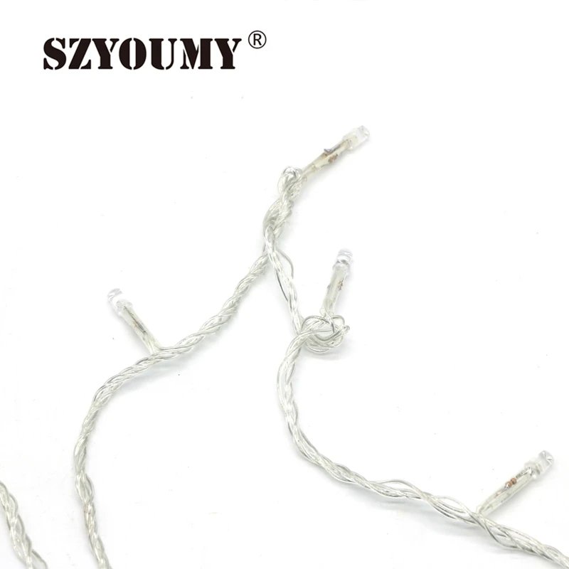 SZYOUMY 5 шт. ePacket корабль сумасшедшие продажи 10 м 100 светодиодный украшение из нитей свет 220 В для вечерние светодиодный Рождество мерцающее освещение