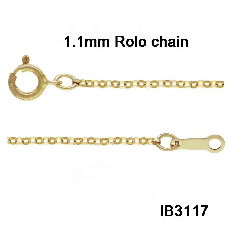 IB3117 Fashion gold filled Chains Necklace For Women 16/18inch Thin