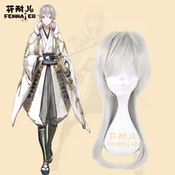 Touken Ranbu онлайн tsurumaru kuninaga длинный парик Косплэй Хэллоуин ролевая игра