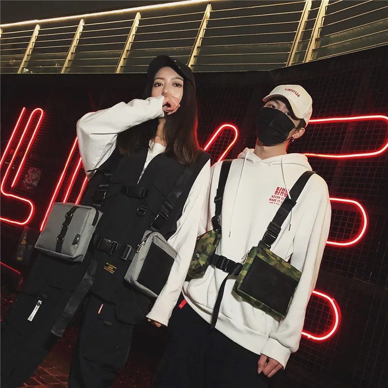 

Waist Bag For Women Fashion Multi-functional Tactical Pocket Unisex Trend Vest Tooling Bags Men Toolkit Hip-hop Phone Coin Purse