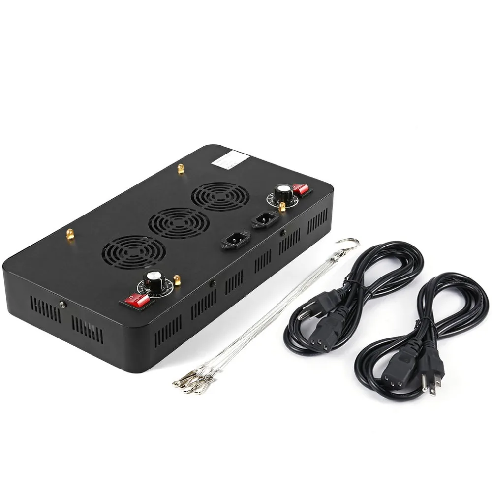 

55*3W 165W Dimmable Full Spectrum LED Aquarium Light for Reef Coral & Fish Two Dimmers 2 Active Cooling Fan System
