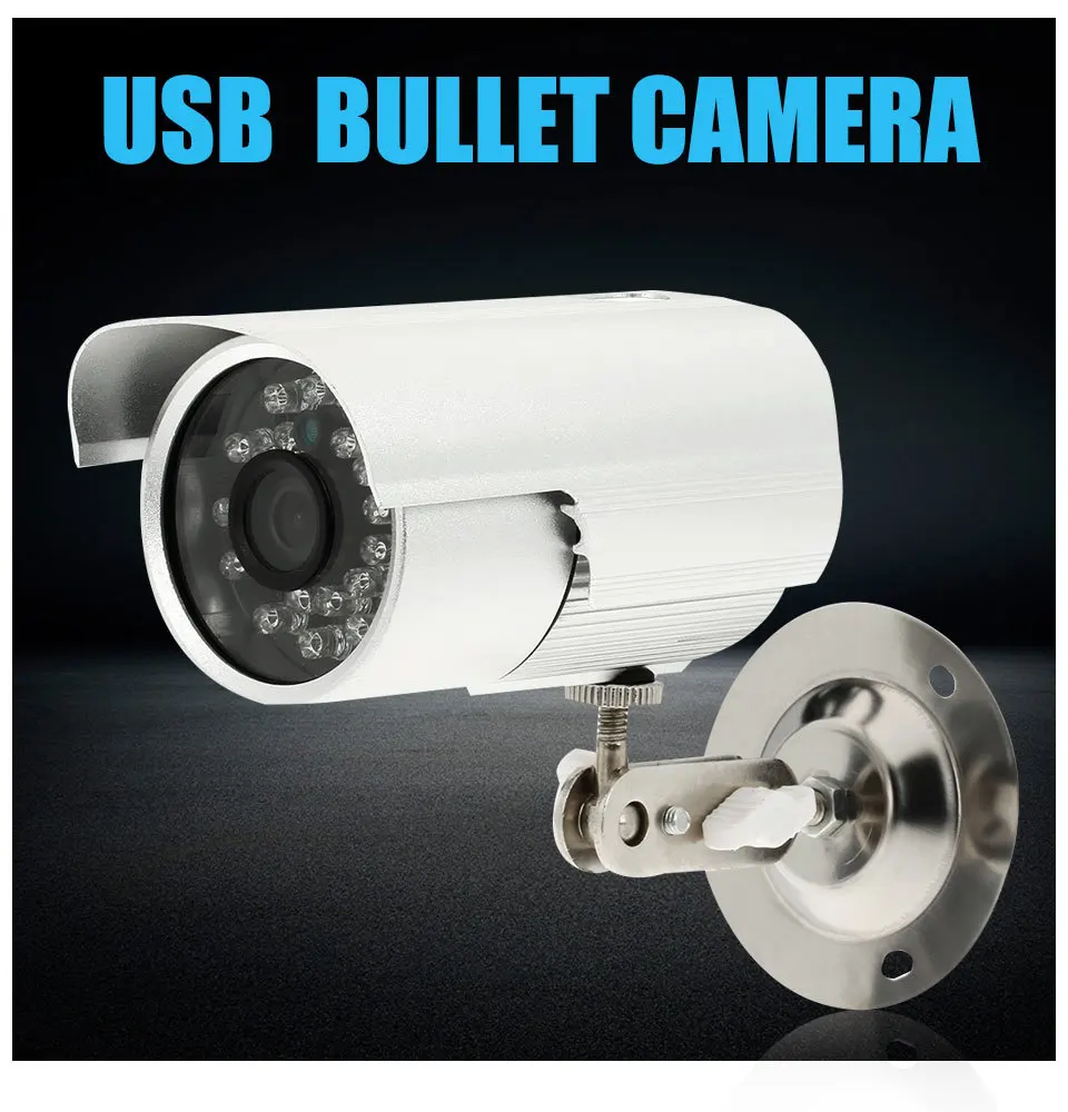 CCTV Bullet Открытый водонепроницаемый DVR USB камера 600TVL ИК ночного видения безопасности Micro SD/TF карта рекордер камера+ кронштейн камеры