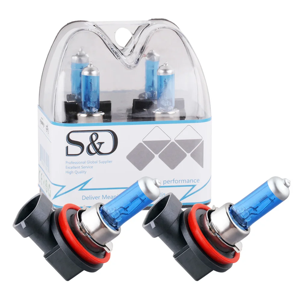 2pcs Headlight Halogen Xenon Bulbs H11 H1 H3 H7 H4 9005 HB3 9006 HB4