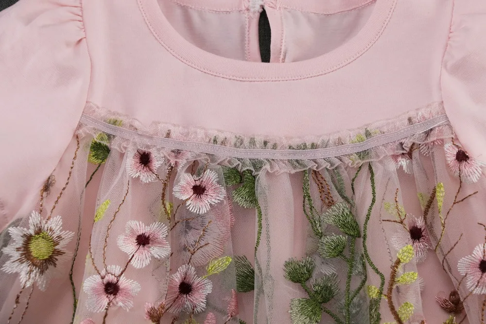 Платье для малышей; платья для маленьких девочек с цветочной вышивкой; одежда для маленьких девочек; платье принцессы на день рождения для маленьких девочек; 2 цвета; От 0 до 2 лет