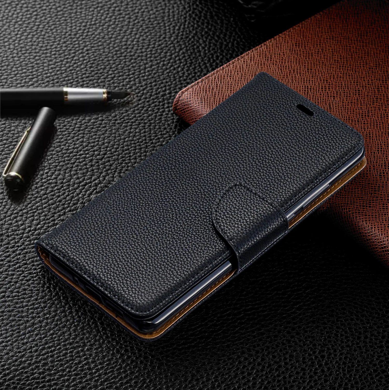 Wallet Phone Case for Huawei P30 Pro/P30 Lite/P30/P20 Pro PU Leather Auto Folio Flip Cover Stand Magetic Closure w/ Card Holder
