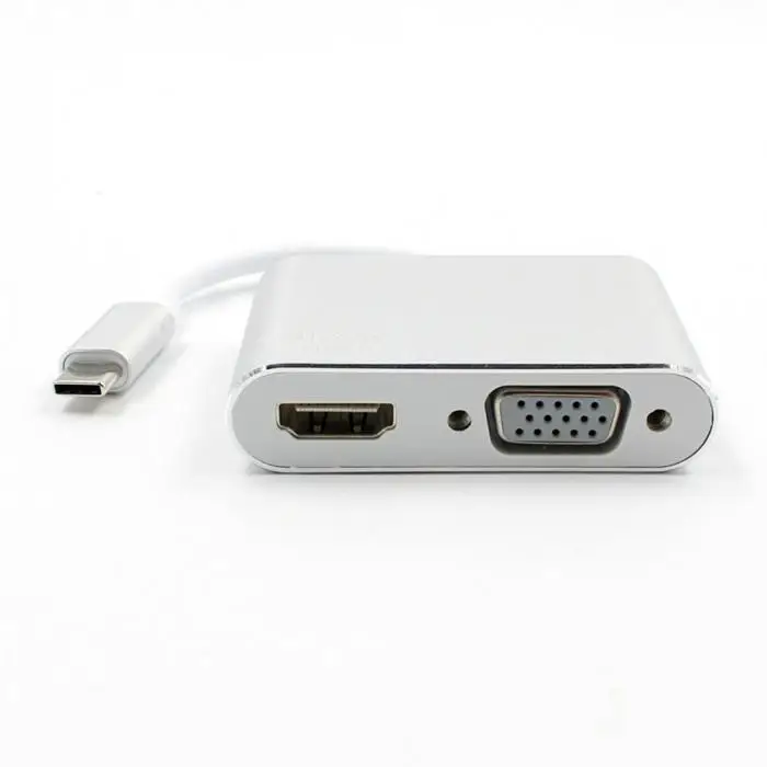 USB C тип-c к HDMI VGA адаптер ноутбук конвертер для HDTV MacBook EM88