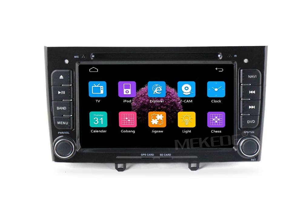 Два Din Автомобильный мультимедийный плеер для peugeot 408& 308 gps RDS IPOD SWC заднего вида 16 Гб карта