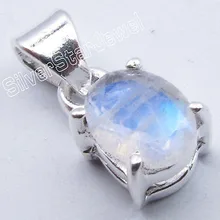 Muiltiple выбор Chanti Международный Серебряный огненный лунный камень нежный прекрасный 4 зубец кулон 1,8 см Бестселлер Инди