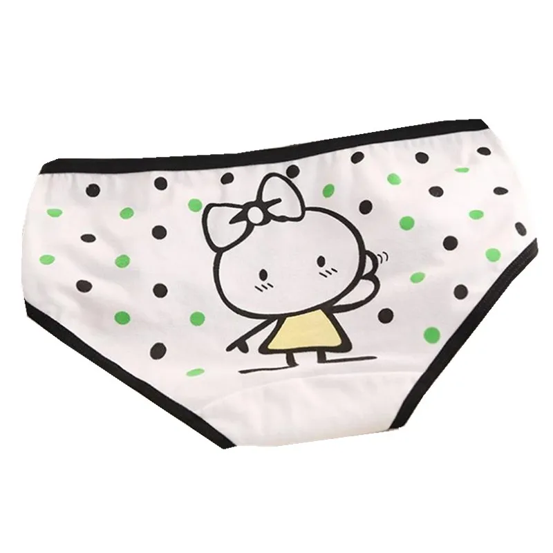 4 шт./партия, дамское нижнее белье, трусы для девочек с рисунком, милые трусики для девочек, хлопковые дышащие трусы с низкой талией, TNN0184