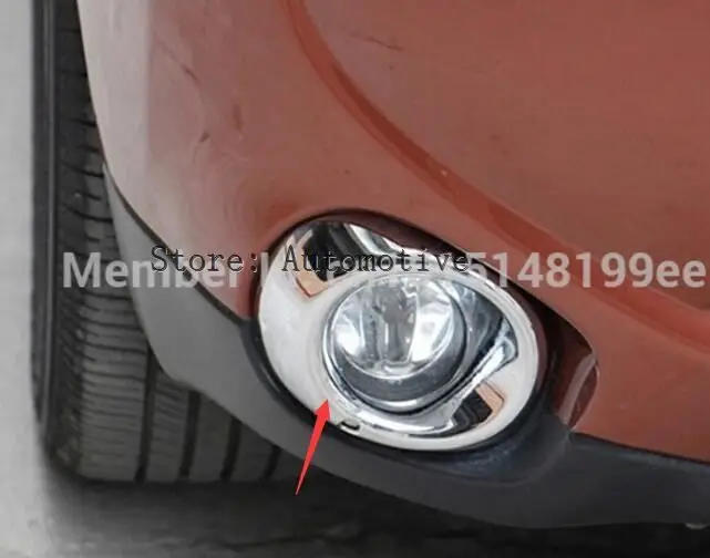 ABS Хром Передняя противотуманная фара крышка/противотуманная фара крышка подходит для Mitsubishi Outlander 2013