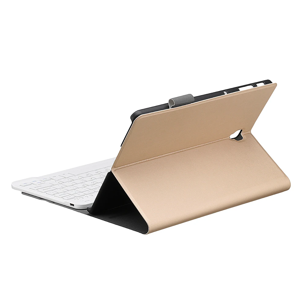 Bluetooth-клавиатура для планшета чехол для samsung Tab S4 10,5 Tablet Обложка держатель чехол с клавиатурой Чехол для samsung Tab S4 - Цвет: Золотой
