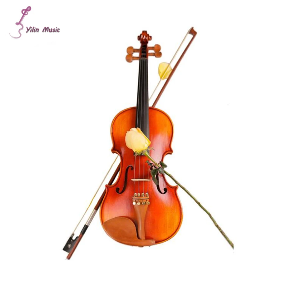 

High grade handmade maple 4/4 woodern violin Zaomu accessories fiddle send free case rosin Ebony bow for beginner