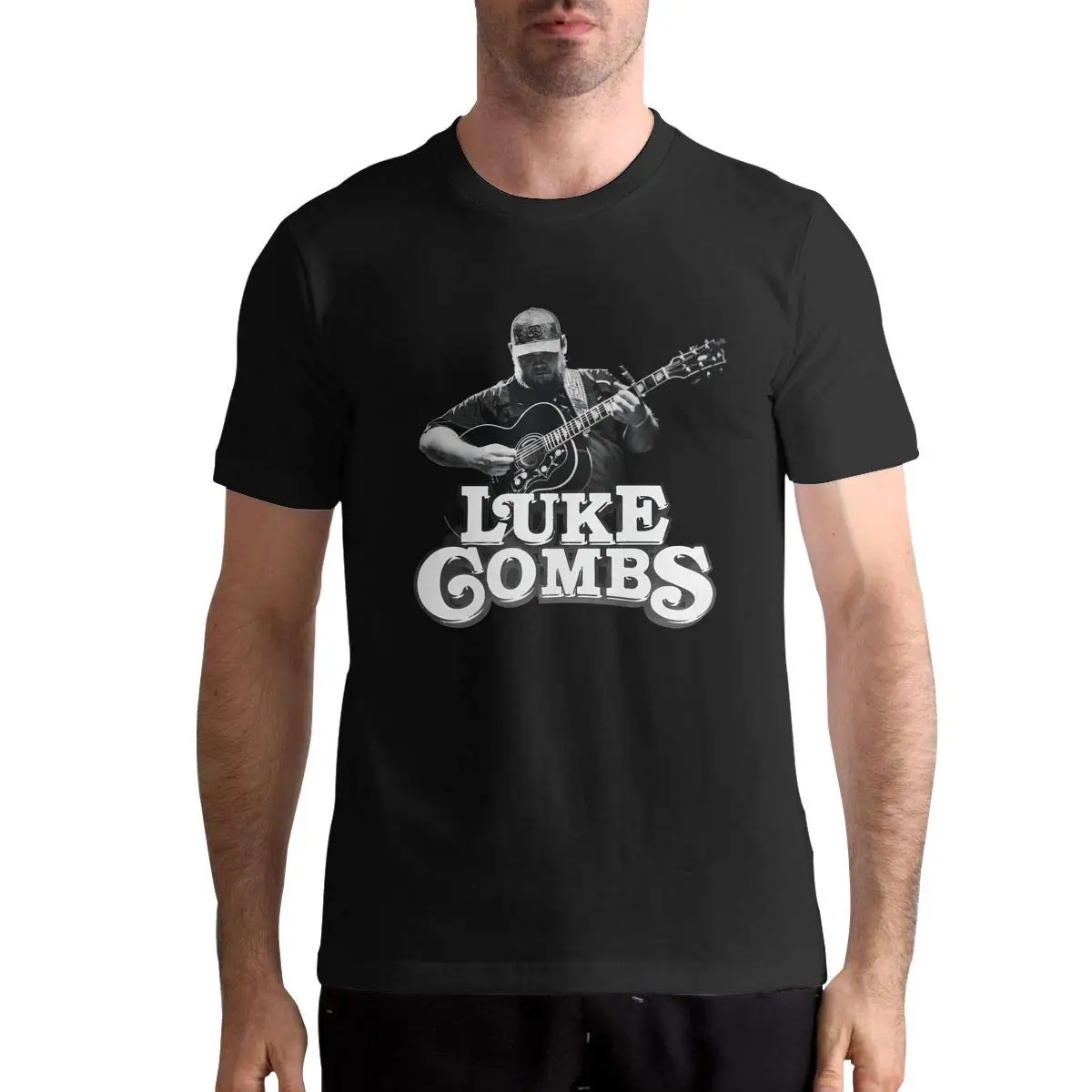 Luke Combs Music Man's Tops Short Sleeve Tee Luke Combs Music Man's Tops Short Sleeve Tee