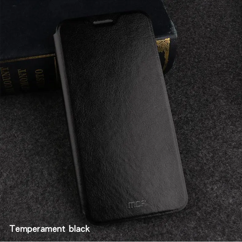 Black MOFI для Xiaomi mi 8 Explorer/SE чехол флип пу; кожа; силикон чехол для телефона mi 8 SE задняя крышка защитный экран противоударный - Цвет: Black
