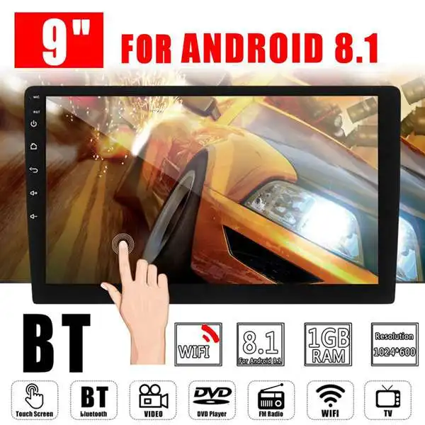  2 Din 9 Inch Android 8.1 Universal Car Radio Double Din Stereo Gps Navigation In Dash Video Wifi Us