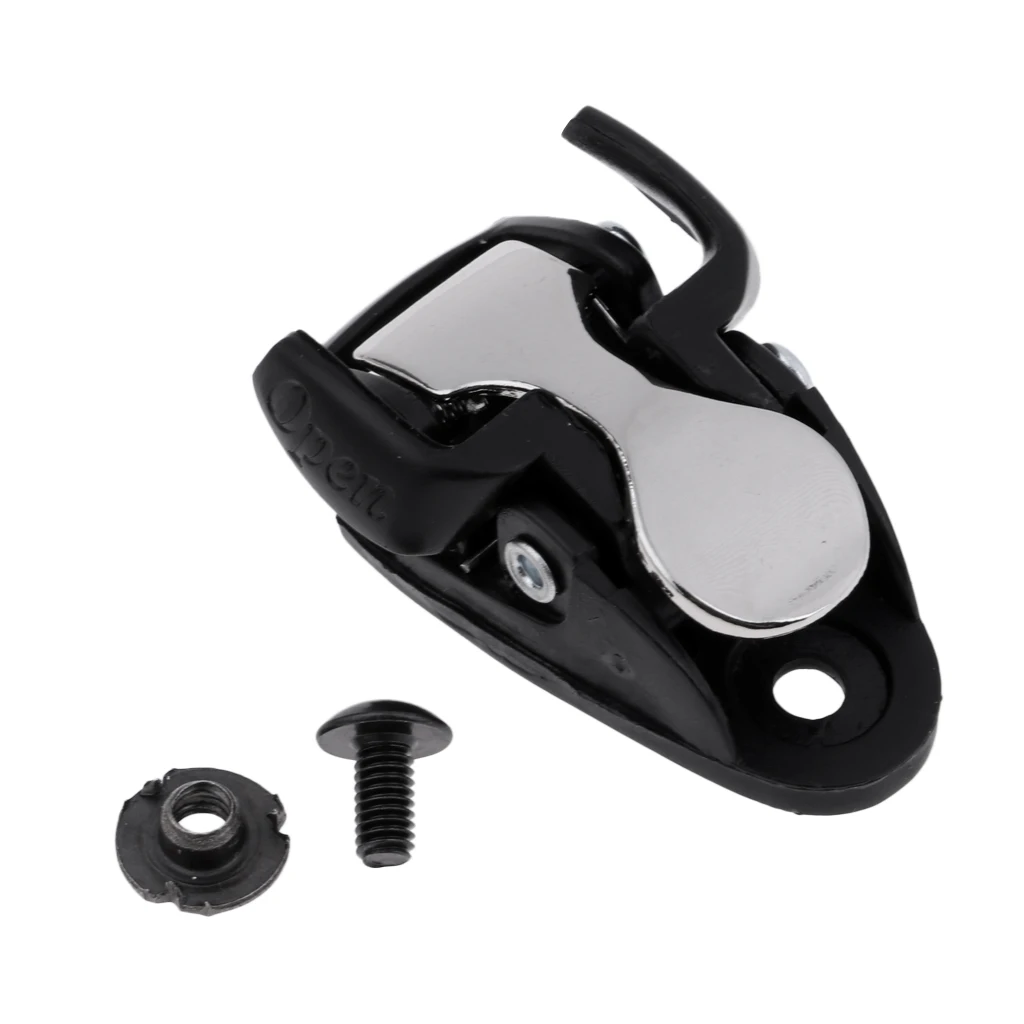 Inline Skating Spider Buckle Roller Skate Boot Clasp with Screw Nut Black