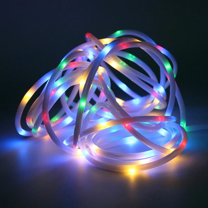 5M Waterproof Outdoor Garden Light Cord Plastic Tube String Fairy