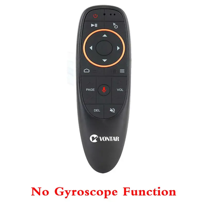 No Gyroscope Google Voice Дистанционное Управление G10 2,4G Беспроводной воздуха Мышь микрофон ИК-обучения 6-осевой гироскоп для Android ТВ коробка T9 H96 Max - Цвет: No Gyroscope