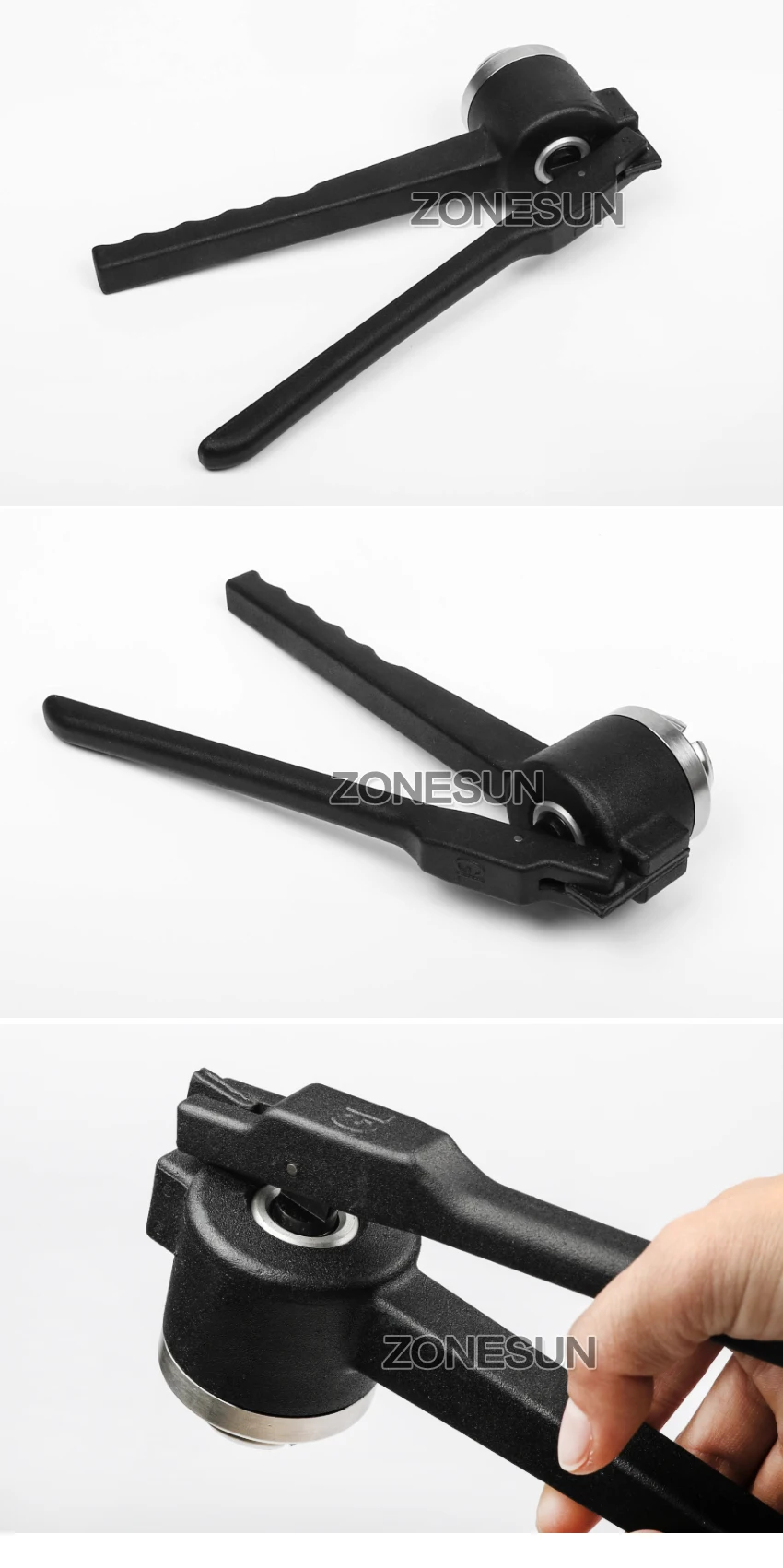 ZONESUN флакон щипцы 20.28.30 мм ручной флакон «рука» щипцы для использования с обжимными уплотнениями, щипцы/укупорка/флакон