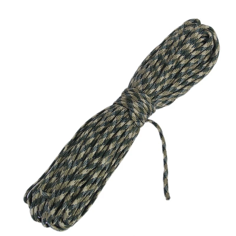 Woodland camo 100ft 550 шнур Паракорд выживание при прыжке с парашютом шнур-Лесной Камуфляж - Цвет: Woodland camo