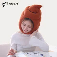 Фибоначчи новые женские табуреты плюшевые шапки Skullies наушники PP Хлопок Заполненные шапочки мягкие теплые животного Косплей шляпа