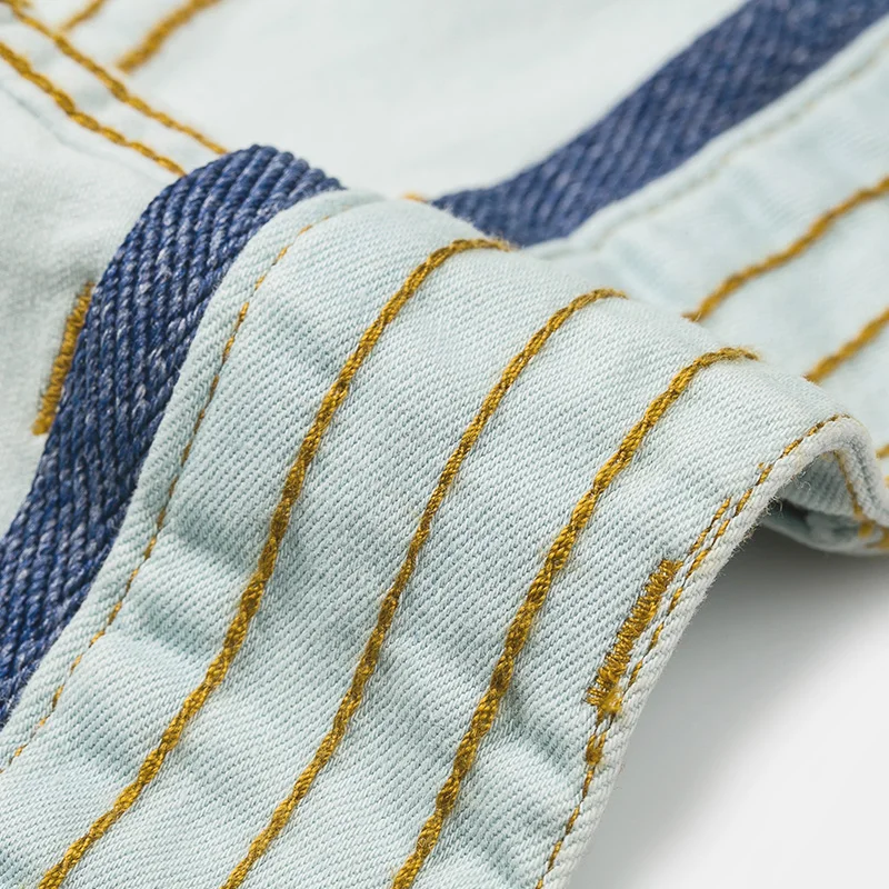 Джинсовые шорты Markless для мужчин лето осень мужской светильник синие дышащие