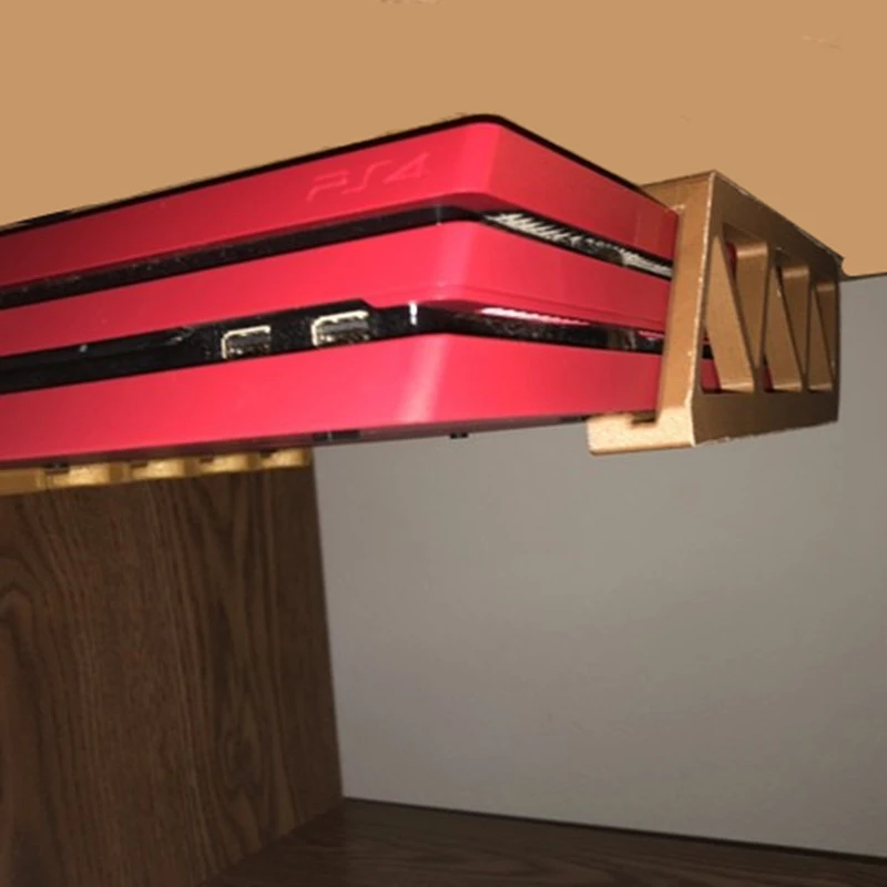 Undershelf Mount Under Table Rack Chip Stand Desk Stand Holder For PS4