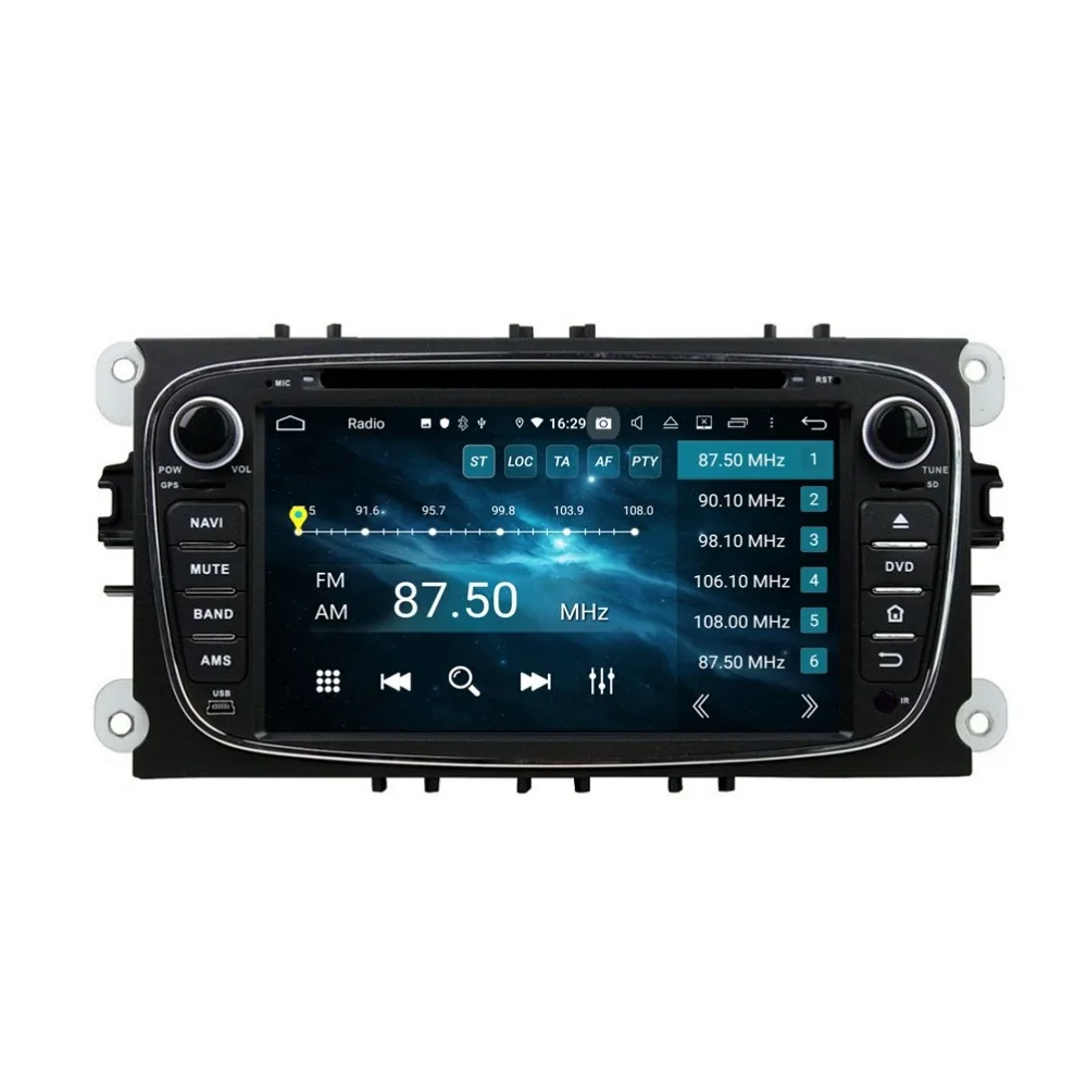 Excellent 4GB RAM Octa Core 7" Android 9.0 Car Radio DVD Player for Ford Focus 2008 2009 2010 GPS WIFI Bluetooth 4.2 USB Mirror-link 5