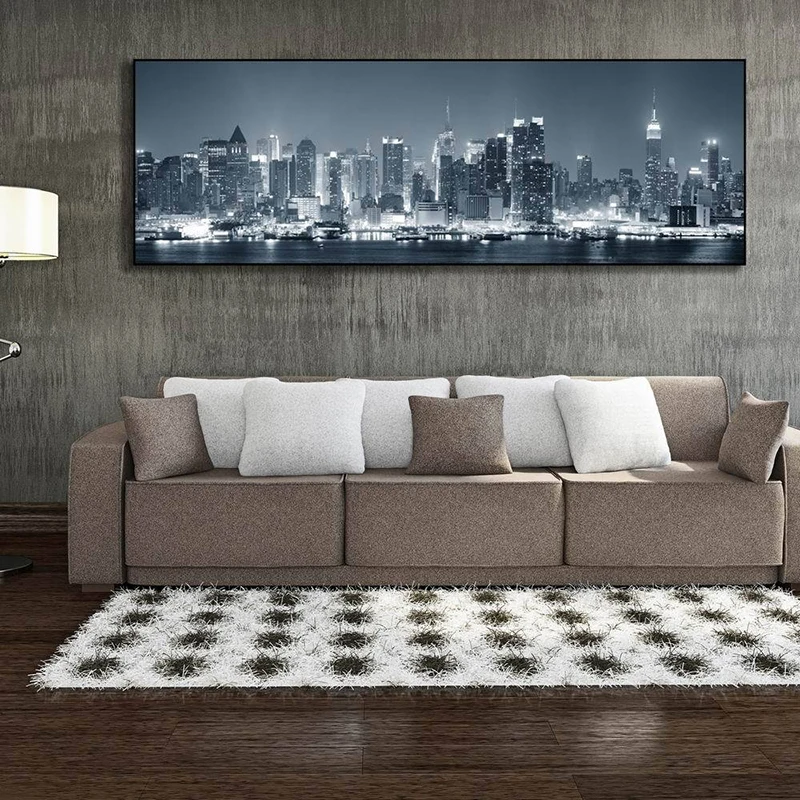 COSY MOMENT City Night Panorama холст художественный постер и картина современный настенное