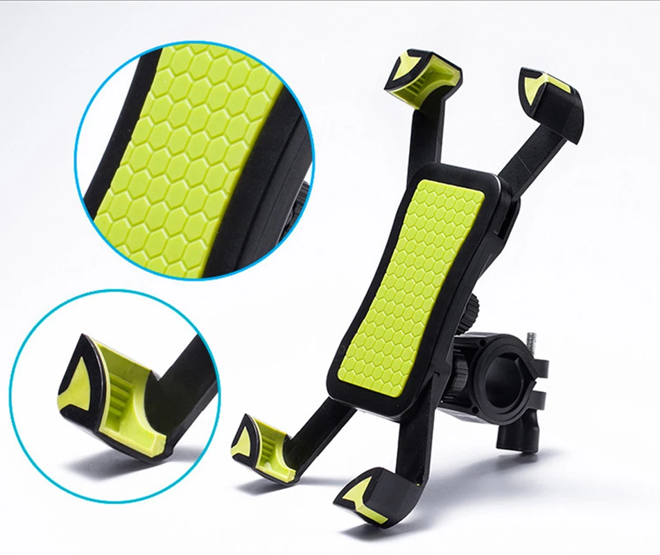 

Non-slip Universal 360 Rotating Bicycle Bike Phone Holder Handlebar Clip Stand Mount Bracket For IPHONE Smart Mobile Cellphone