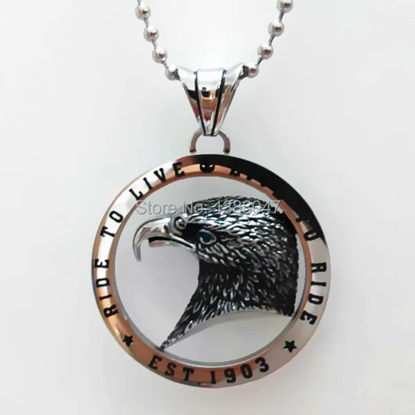 63*47*9mm Free shipping Motorcycle Biker Charm Pendant 316L Stainless