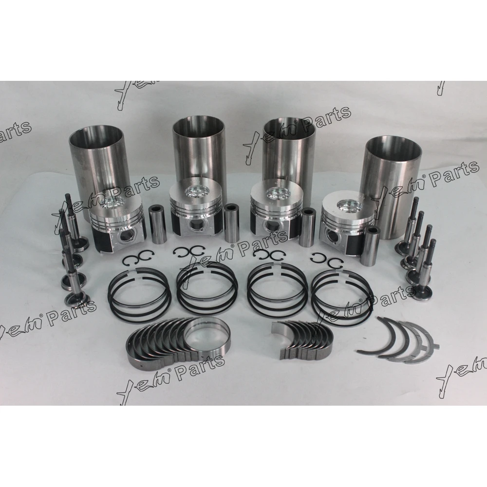 

For kubota engine parts V2203 V2403 piston 1G796-2111 liner kit with bearing valve guide seat