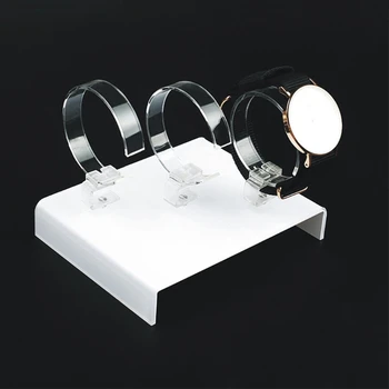 

New Watch Display Rack Jewelry Holder Three Watches Acrylic Showcase Clear Stand