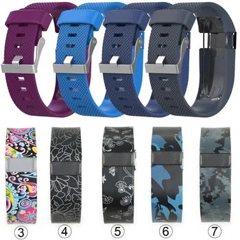 

15Colors Replacement Wrist Band Watch Strap for Fitbit Charge HR Watchbands Wireless Activity Tracker Metal Buckle WristBand Hot
