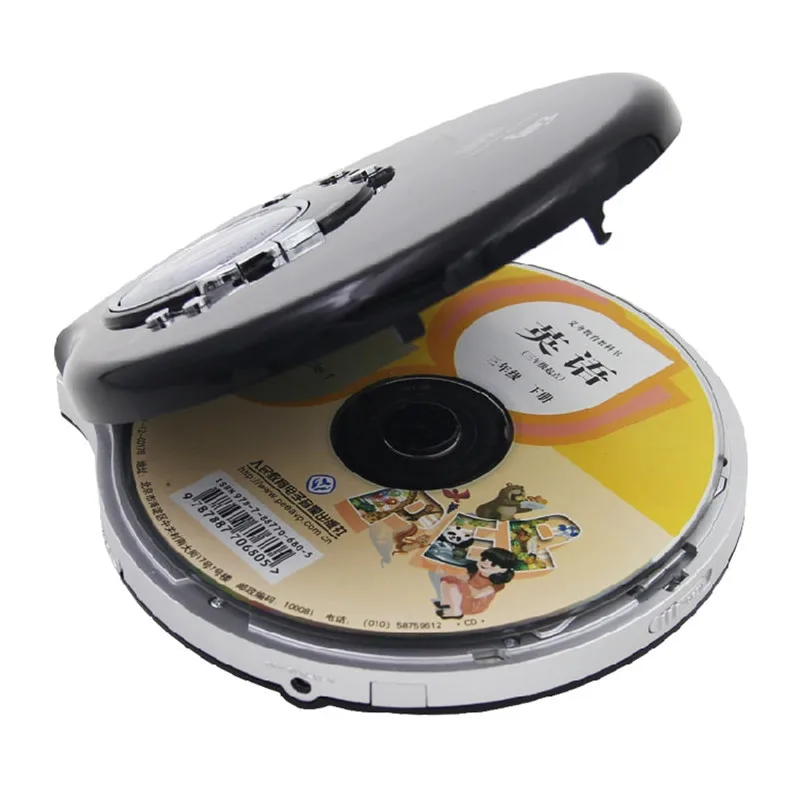 Портативный CD Walkman обучающая машина Музыкальный плеер Поддержка MP3 CD-R-RW английский диск формат светодиодный дисплей Зарядка батарея гарнитура