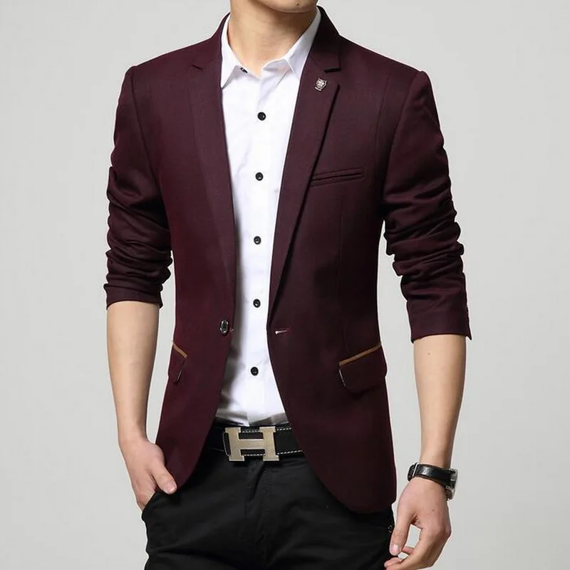 

VXO 2019 Classic Blazer New Men Blazer Fashion Luxury Woolen Blends Patchwork Slim Suit Business Suit Wedding Dress Blazers