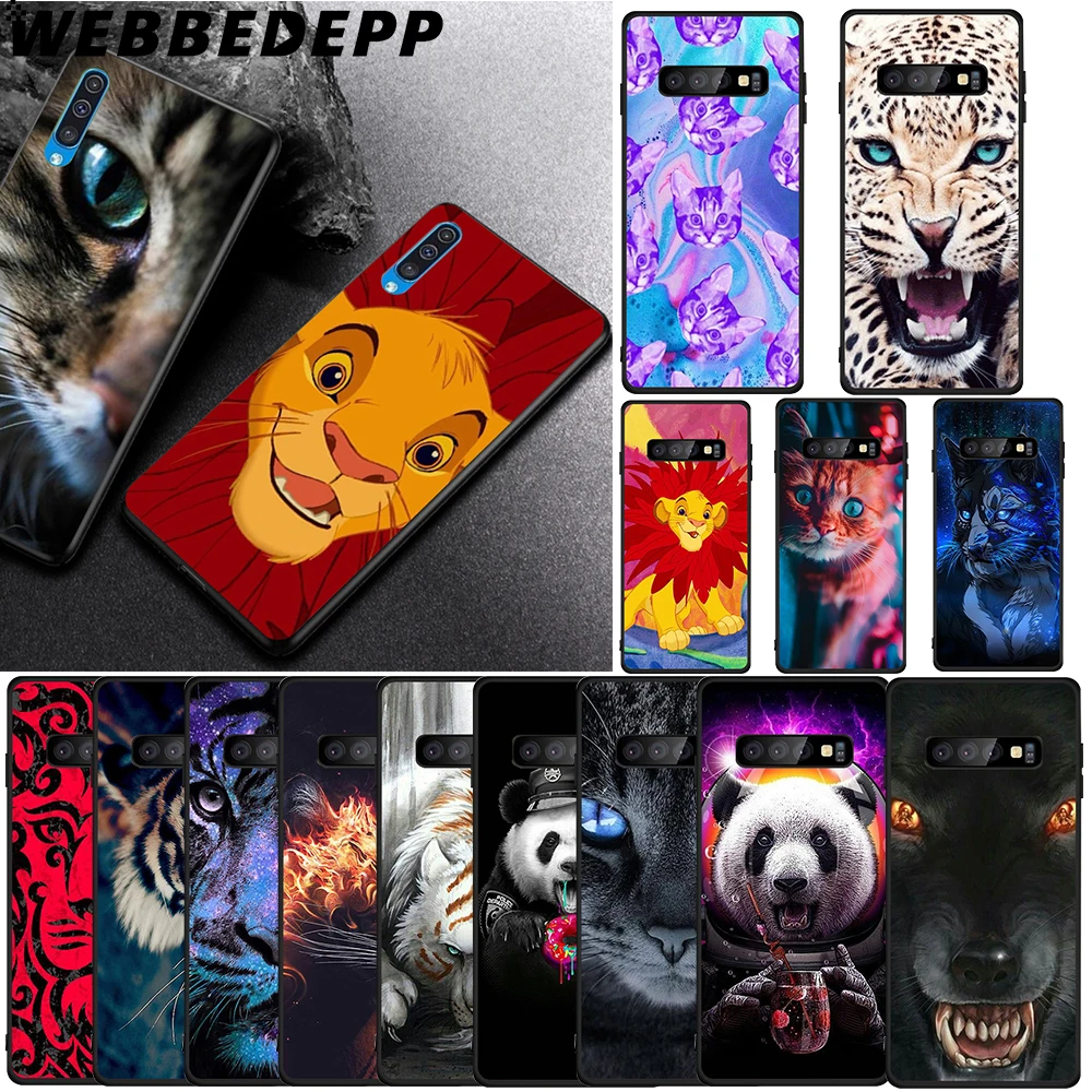 WEBBEDEPP Animal Head Soft Case for Samsung Galaxy A3 A5 A6 Plus A7 A8 A9 J6 Cover | Мобильные телефоны и аксессуары